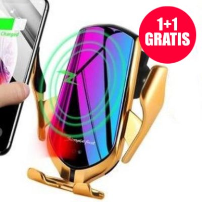 Deluxe vezeték nélküli telefontöltő és tartó 1+1 Gratis