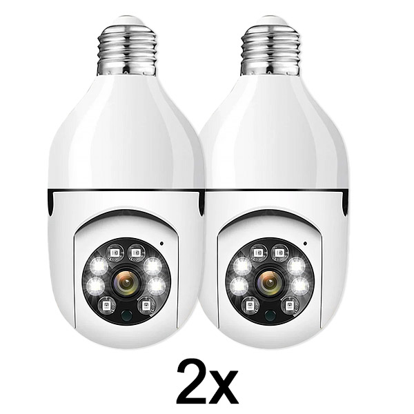 2x Okos izzó típusú biztonsági kamera | BULBCAM