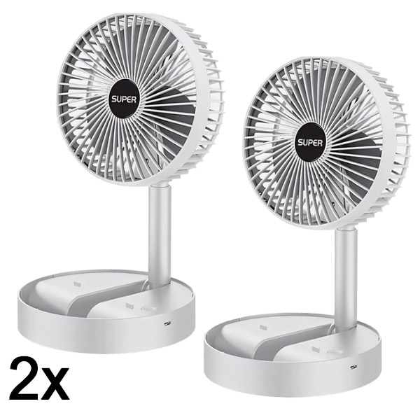 2x USB asztali elektromos ventilátor | FOLDICOOL