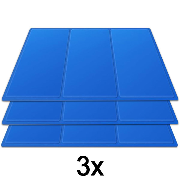 3x Háziállat-hűtő matrac – 90 x 50 cm, nincs szükség áramra vagy vízre | PAWCHILL