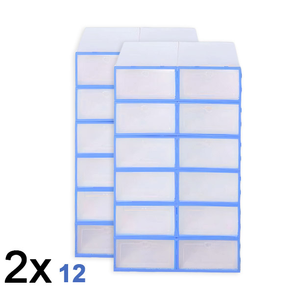 2x Műanyag cipőtároló doboz (12 db) | SHOEZY