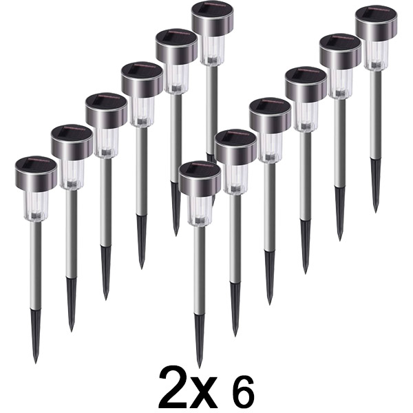 2x Napelemes lámpák (6db) | SOLSTRE