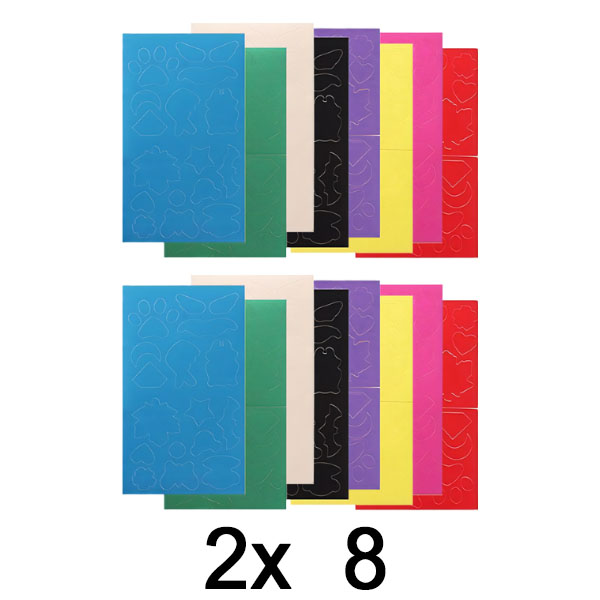 2x Ragadós javítótapaszok (8x színben) | ZAKRPKA