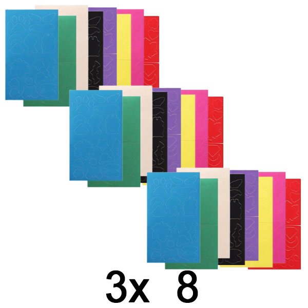 3x Ragadós javítótapaszok (8x színben) | ZAKRPKA