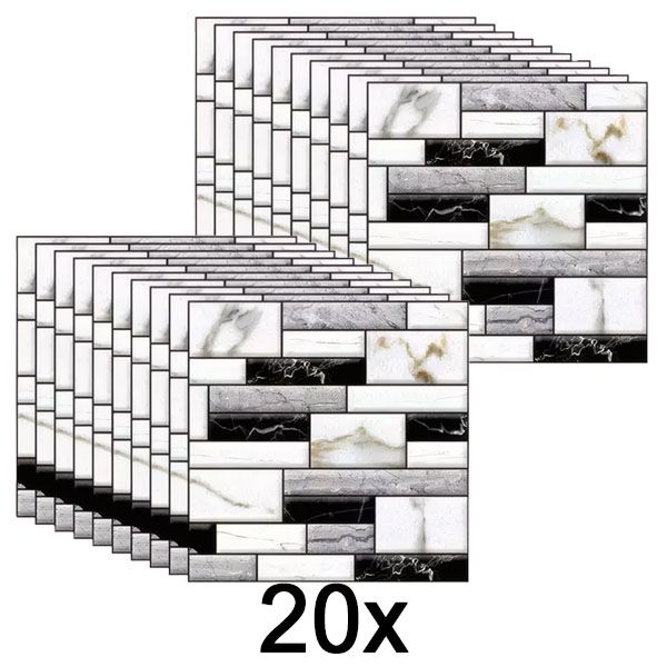 2x 3D márványos falmatricák (10 db) | MARBLEBLOCKS