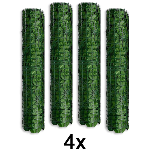 4x Mesterséges levelekkel ellátott magánélet védelmi panel | LEAFPANEL