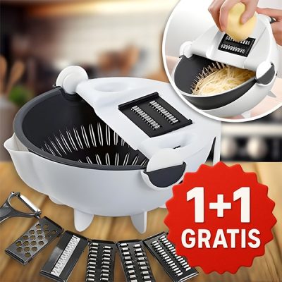 9 az 1-ben zöldségvágógép lefolyókosárral | SORTEX 9+9 INGYENES!