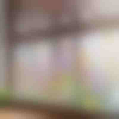 Élénk virágmintás ablakmatrica | FLORASTIK